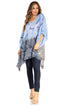 Blusa tipo túnica Sakkas Adalwin Third Tie Dye Desert Sun Circle Ponch con bordado