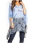 Blusa tipo túnica Sakkas Adalwin Third Tie Dye Desert Sun Circle Ponch con bordado