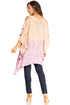 Blusa tipo túnica Sakkas Adalwin Third Tie Dye Desert Sun Circle Ponch con bordado
