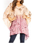 Blusa tipo túnica Sakkas Adalwin Third Tie Dye Desert Sun Circle Ponch con bordado