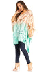 Blusa tipo túnica Sakkas Adalwin Third Tie Dye Desert Sun Circle Ponch con bordado