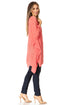 Sakkas Wren Lightweight Circle Poncho Top Blouse With Detailed Embroidery