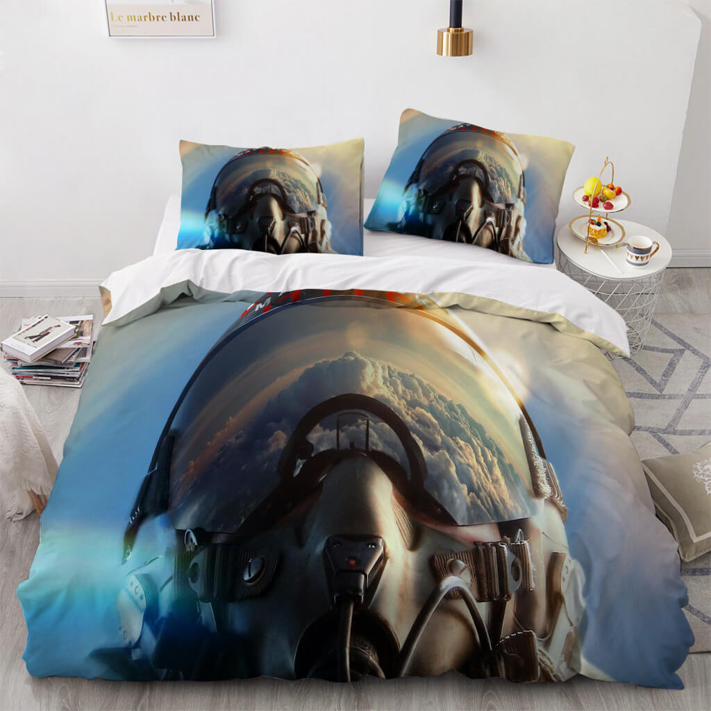 Juego de ropa de cama Top Gun Maverick, edredón y edredón sin relleno