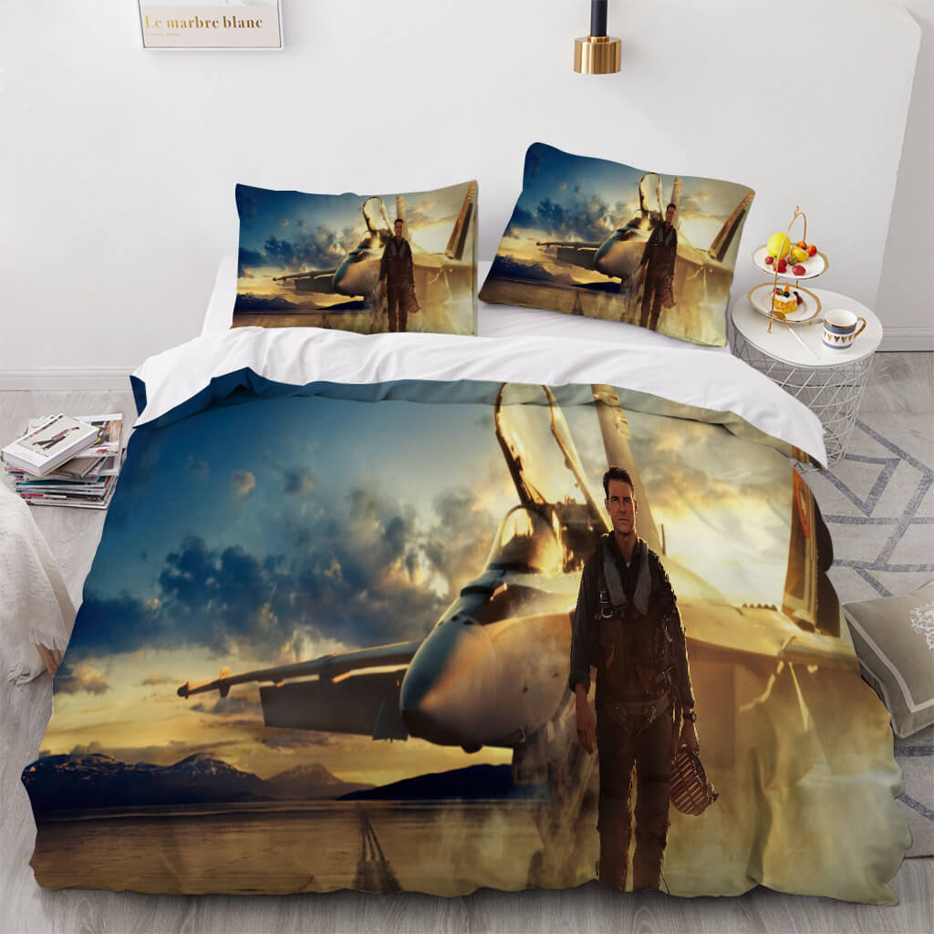 Juego de ropa de cama Top Gun Maverick, edredón y edredón sin relleno