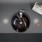 Lavabo de baño de mármol negro Toros de piedra natural sobre tocador (diámetro de 16" y alto de 6")