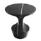 Toros Black Solid Marble End/Side Table Special Design Polished (W)13" (L)17" (H)17"