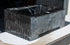 Lavabo de baño de pared rectangular de mármol negro Toros pulido (ancho) 12" (largo) 19" (alto) 7"