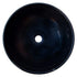 Toros Black Natural Stone Marble Above Vanity Bathroom Sink Semi-Polished (D)16" (H)6"