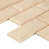 Tuscany Ivory Light Travertine Honed Mosaic Floor and Wall Tile - Livfloors Collection