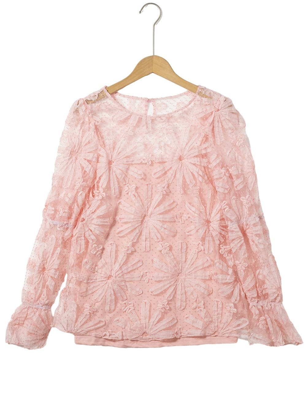 Trendy Pink Mesh Top