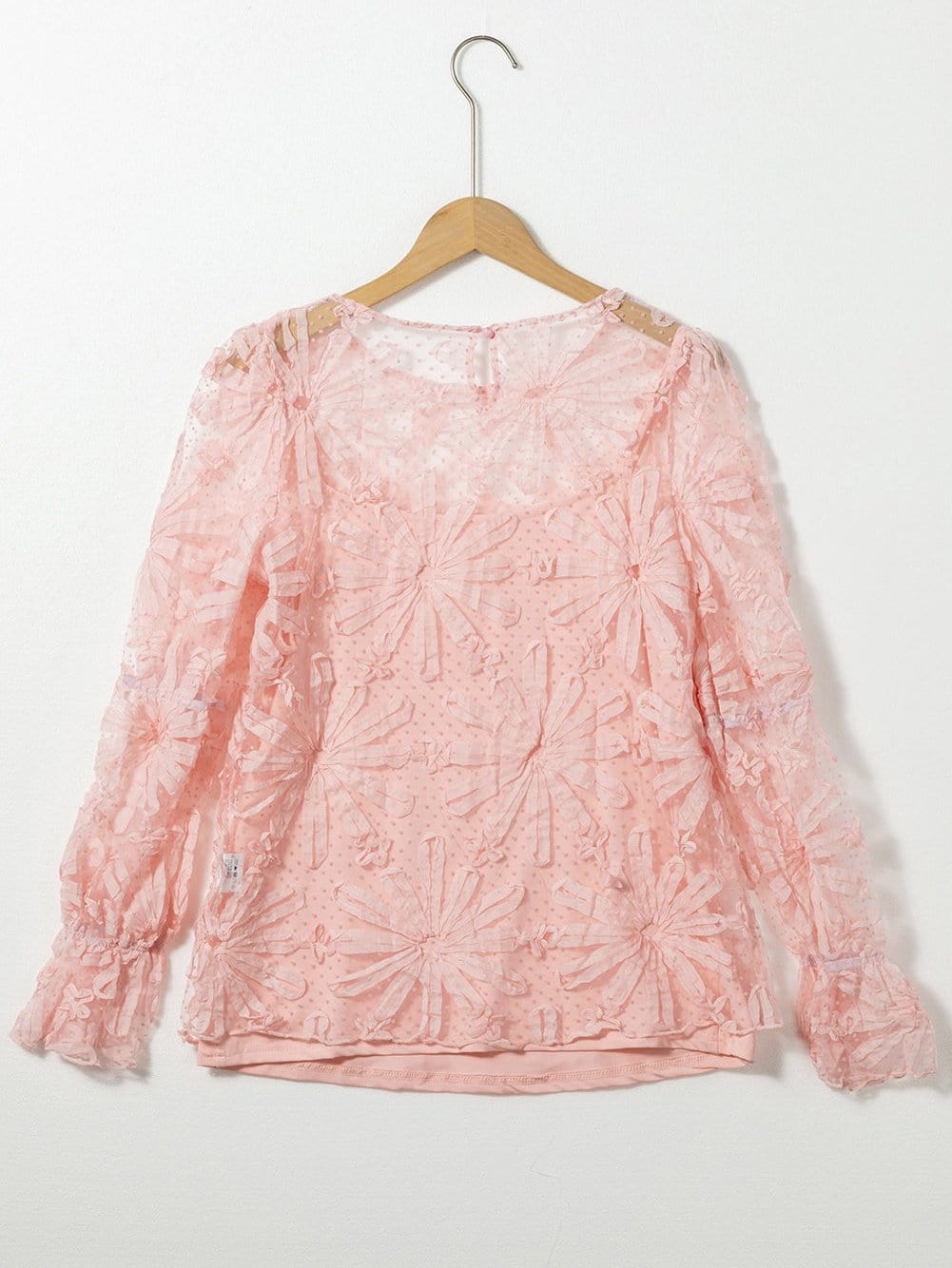 Trendy Pink Mesh Top