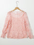 Trendy Pink Mesh Top