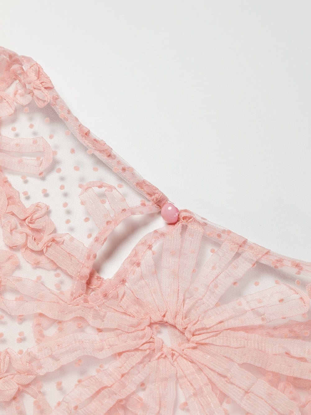 Trendy Pink Mesh Top