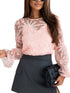 Trendy Pink Mesh Top