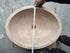 Lavabo ovalado para baño sobre tocador de travertino claro Troia (ancho) 16" (largo) 21"