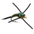 Tungsten Bead Head Rubber Legs Black Olive Zebra Copper John Nymph Fly Fishing Flies - 1 Dozen Flies Hook Size 12