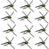 Tungsten Bead Head Rubber Legs Black Olive Zebra Copper John Nymph Fly Fishing Flies - 1 Dozen Flies Hook Size 12