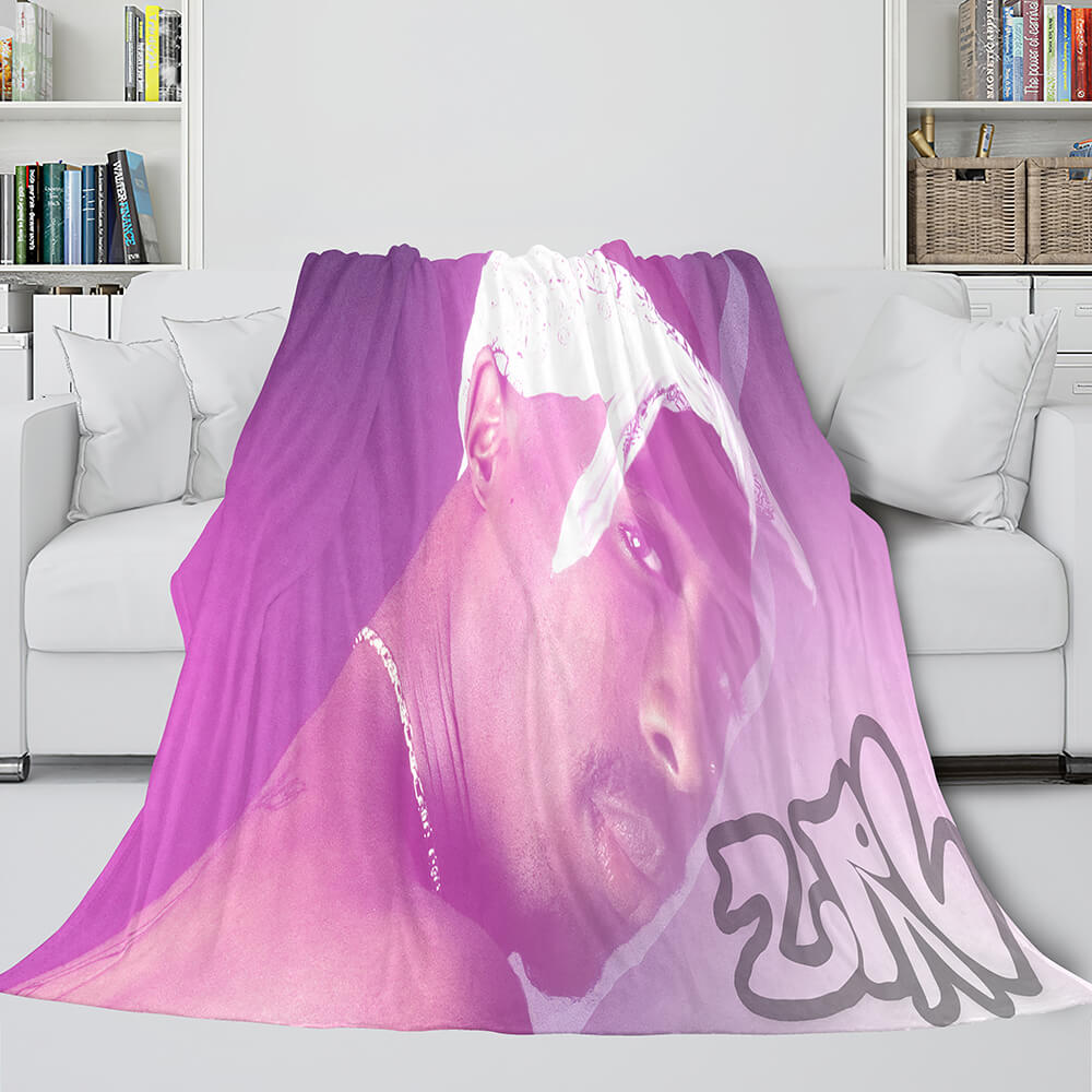 Tupac Amaru Shakur Flannel Blanket Fleece Throw Blanket Bedding Sets