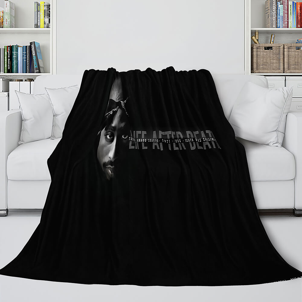 Tupac Amaru Shakur Flannel Blanket Fleece Throw Blanket Bedding Sets