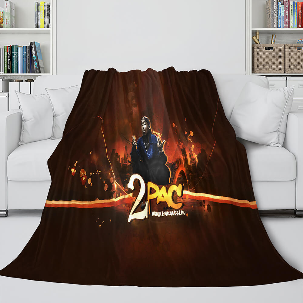 Tupac Amaru Shakur Flannel Blanket Fleece Throw Blanket Bedding Sets