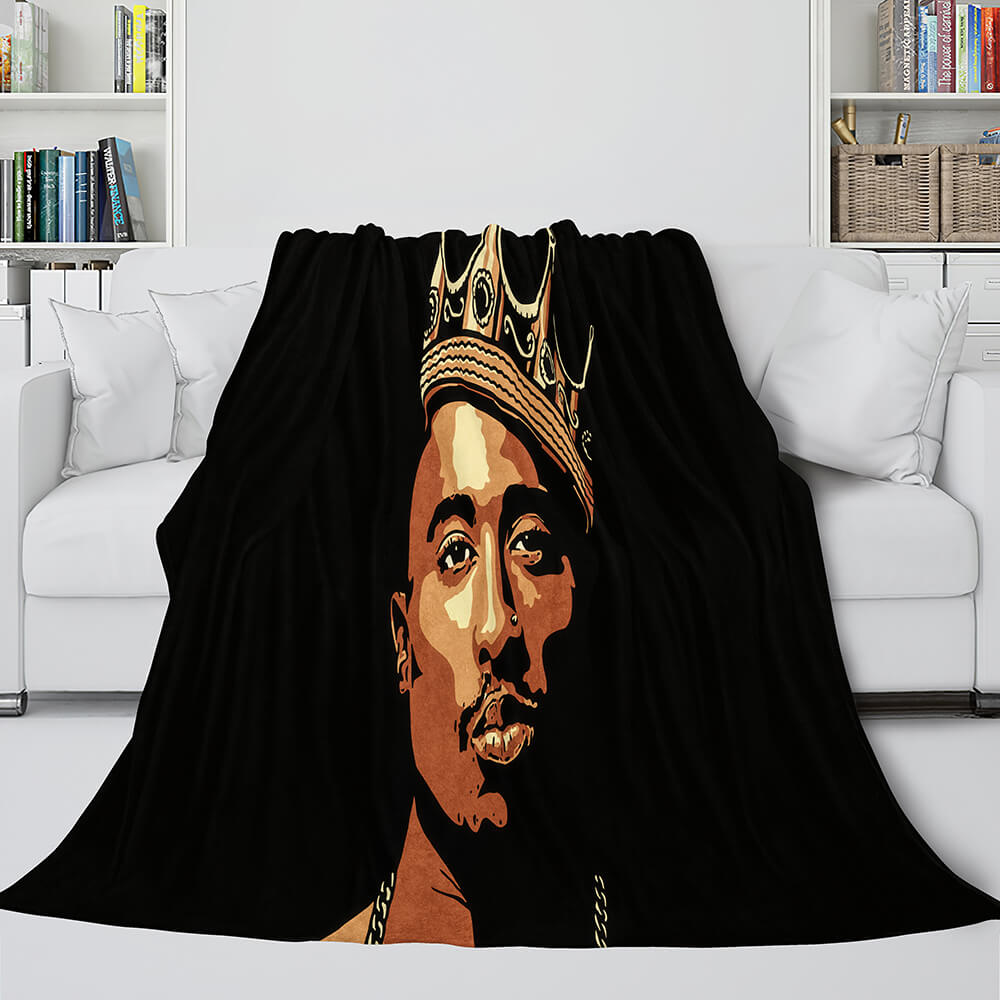Tupac Amaru Shakur Flannel Blanket Fleece Throw Blanket Bedding Sets