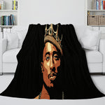 Tupac Amaru Shakur Flannel Blanket Fleece Throw Blanket Bedding Sets