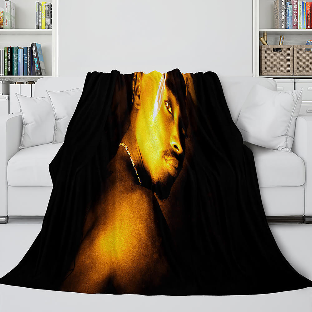 Tupac Amaru Shakur Flannel Blanket Fleece Throw Blanket Bedding Sets