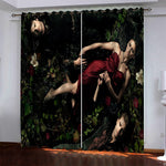 Twilight The Vampire Diaries Pattern Curtains Blackout Window Drapes
