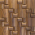 US Pine Pattern Straw Thermowood Mesh-mounted Mosaic Wall Tile - Livfloors Collection