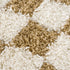 Alfombra de cuadros color mostaza Atira