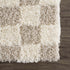 Alfombra de cuadros marrón claro Atira