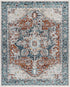 Alfombra lavable Cabacungan azul y óxido - Liquidación
