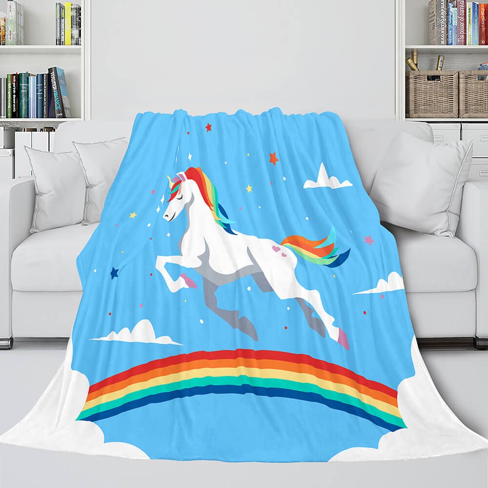 Manta de unicornio, manta de franela polar, regalo de cumpleaños para niñas