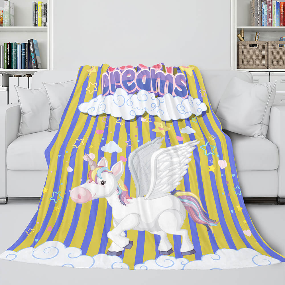 Manta de unicornio, manta de franela polar, regalo de cumpleaños para niñas
