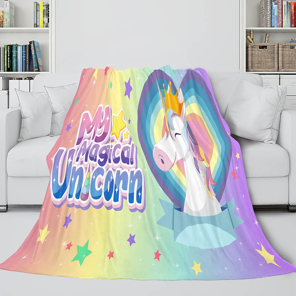Manta de unicornio, manta de franela polar, regalo de cumpleaños para niñas