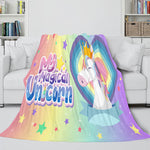 Manta de unicornio, manta de franela polar, regalo de cumpleaños para niñas
