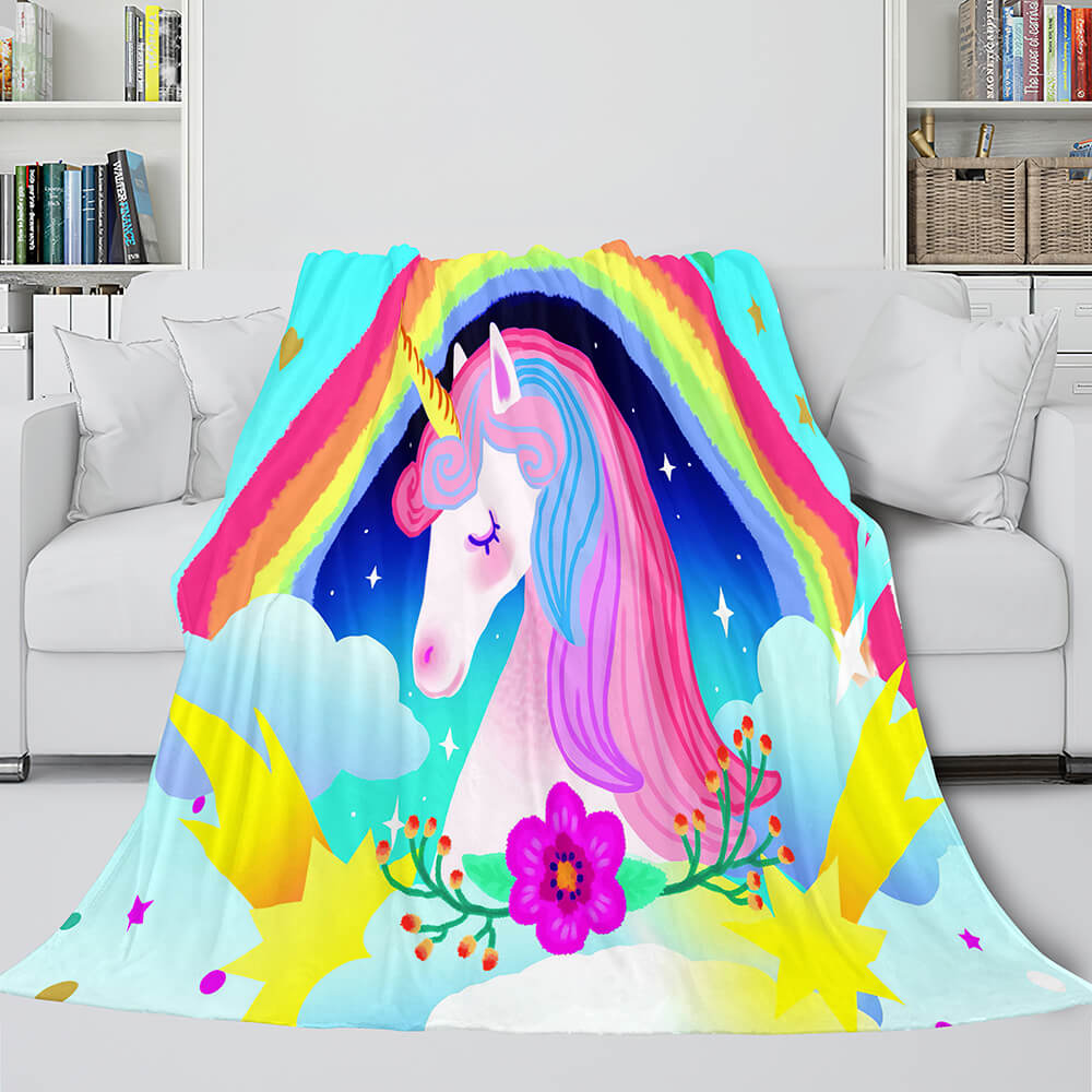 Manta de unicornio, manta de franela polar, regalo de cumpleaños para niñas