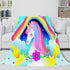 Manta de unicornio, manta de franela polar, regalo de cumpleaños para niñas