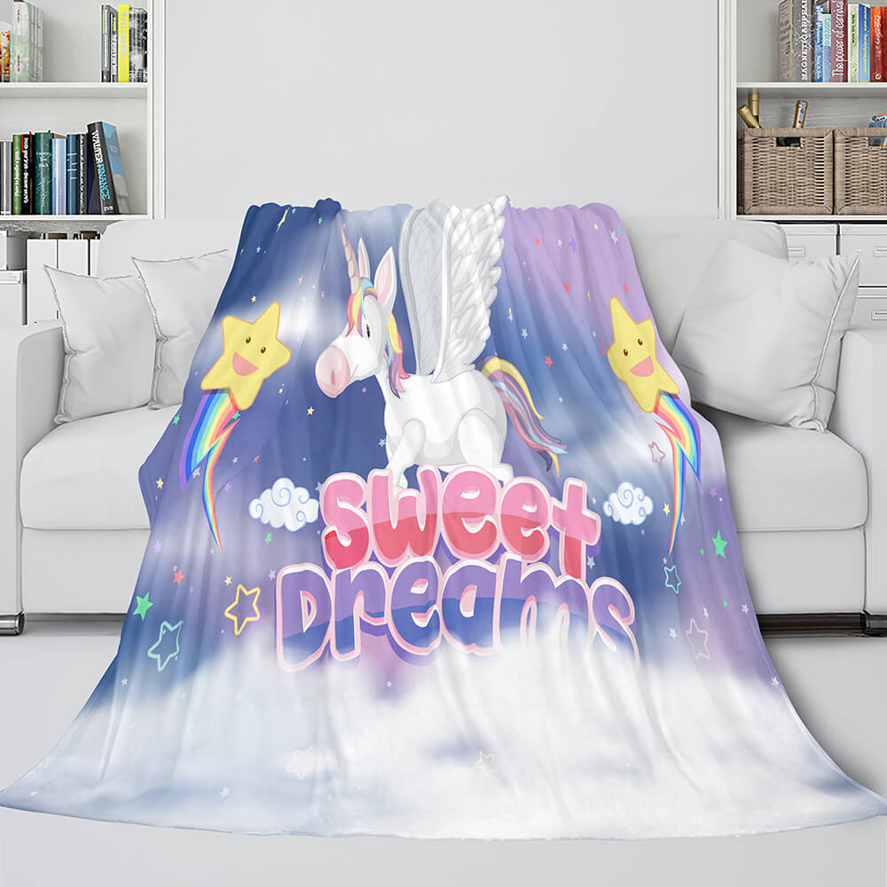Manta de unicornio, manta de franela polar, regalo de cumpleaños para niñas
