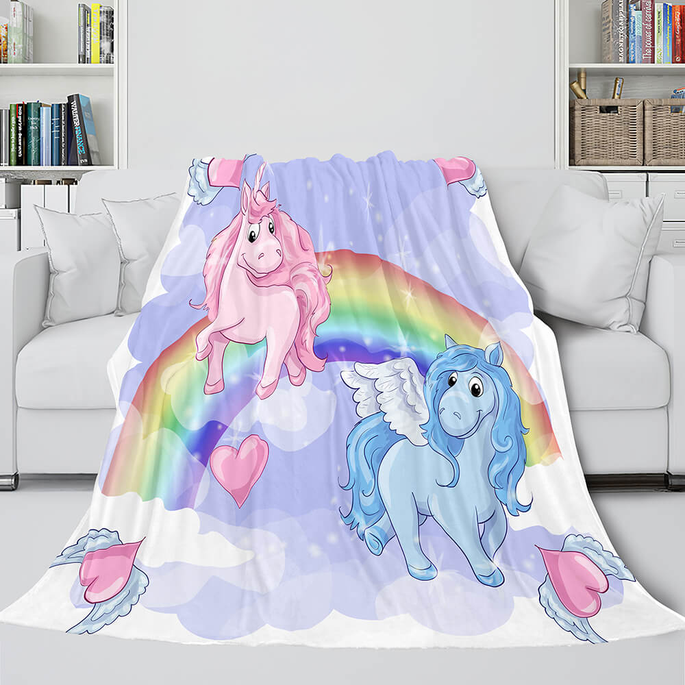 Manta de unicornio de franela polar para cosplay, regalo de Navidad