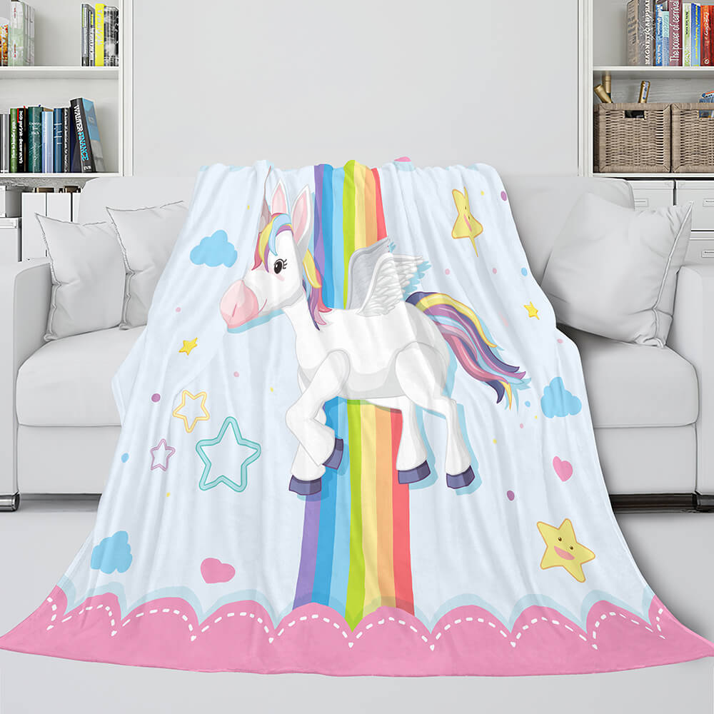 Manta de unicornio de franela polar para cosplay, regalo de Navidad