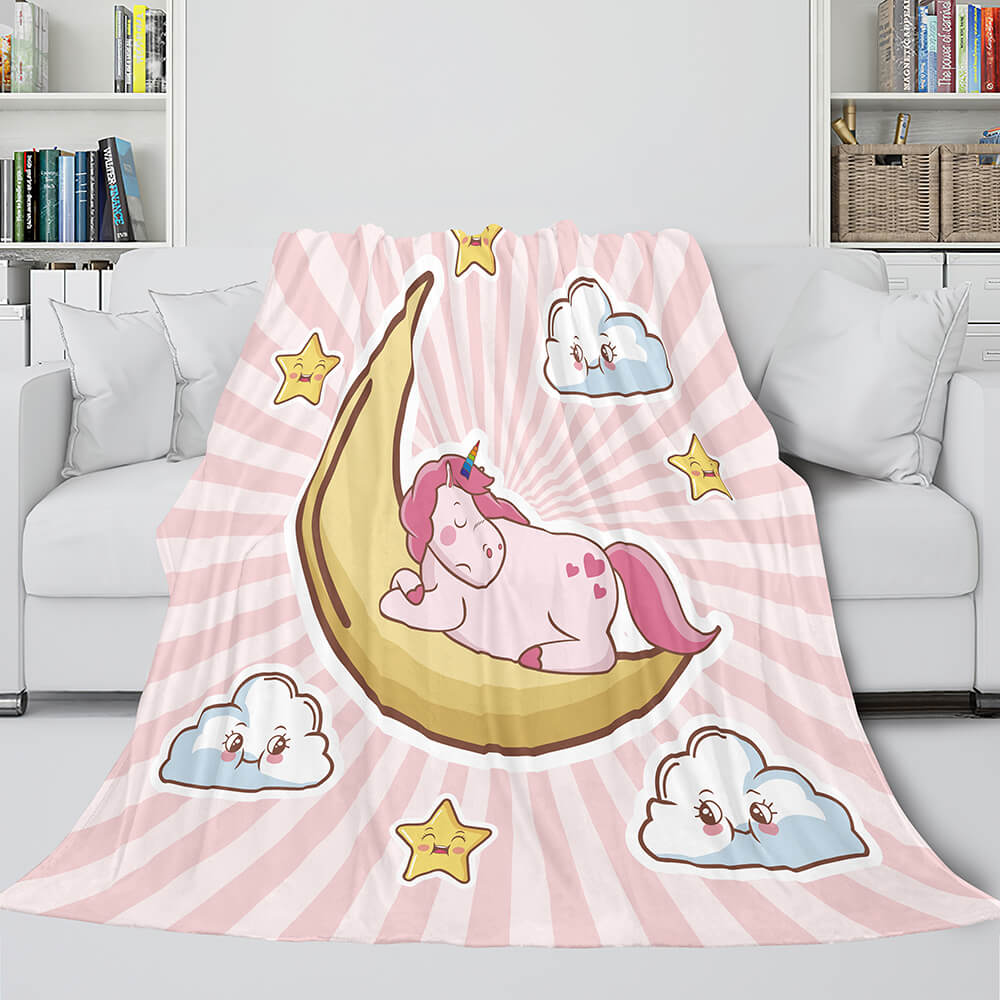 Manta de unicornio de franela polar para cosplay, regalo de Navidad