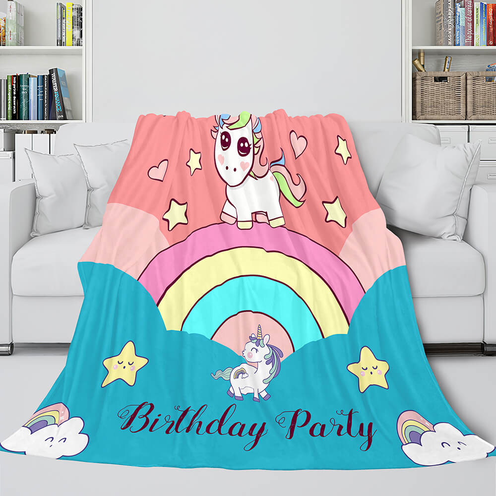 Manta de unicornio de franela polar para cosplay, regalo de Navidad