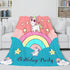 Manta de unicornio de franela polar para cosplay, regalo de Navidad