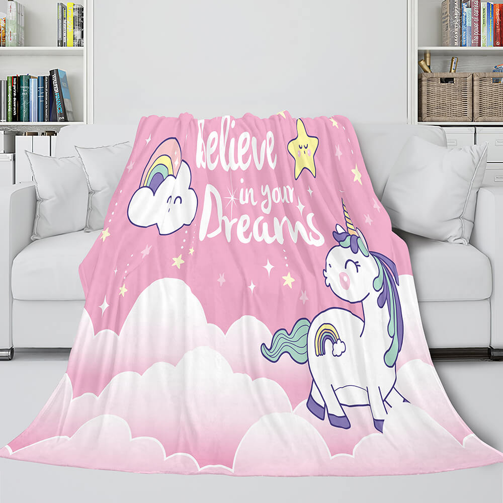 Manta de unicornio de franela polar para cosplay, regalo de Navidad