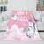 Manta de unicornio de franela polar para cosplay, regalo de Navidad