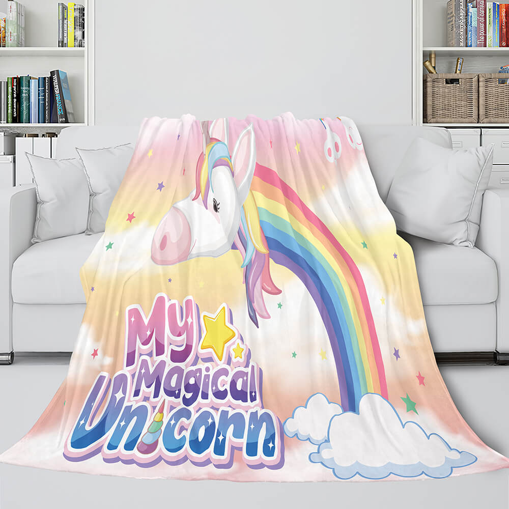 Manta de unicornio de franela polar para cosplay, regalo de Navidad
