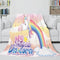 Manta de unicornio de franela polar para cosplay, regalo de Navidad