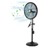 ACHAZEL 18" Outdoor Misting Pedestal Fan: 3-Speed, Adjustable Height, 120° Oscillation, Waterproof & UL Listed
