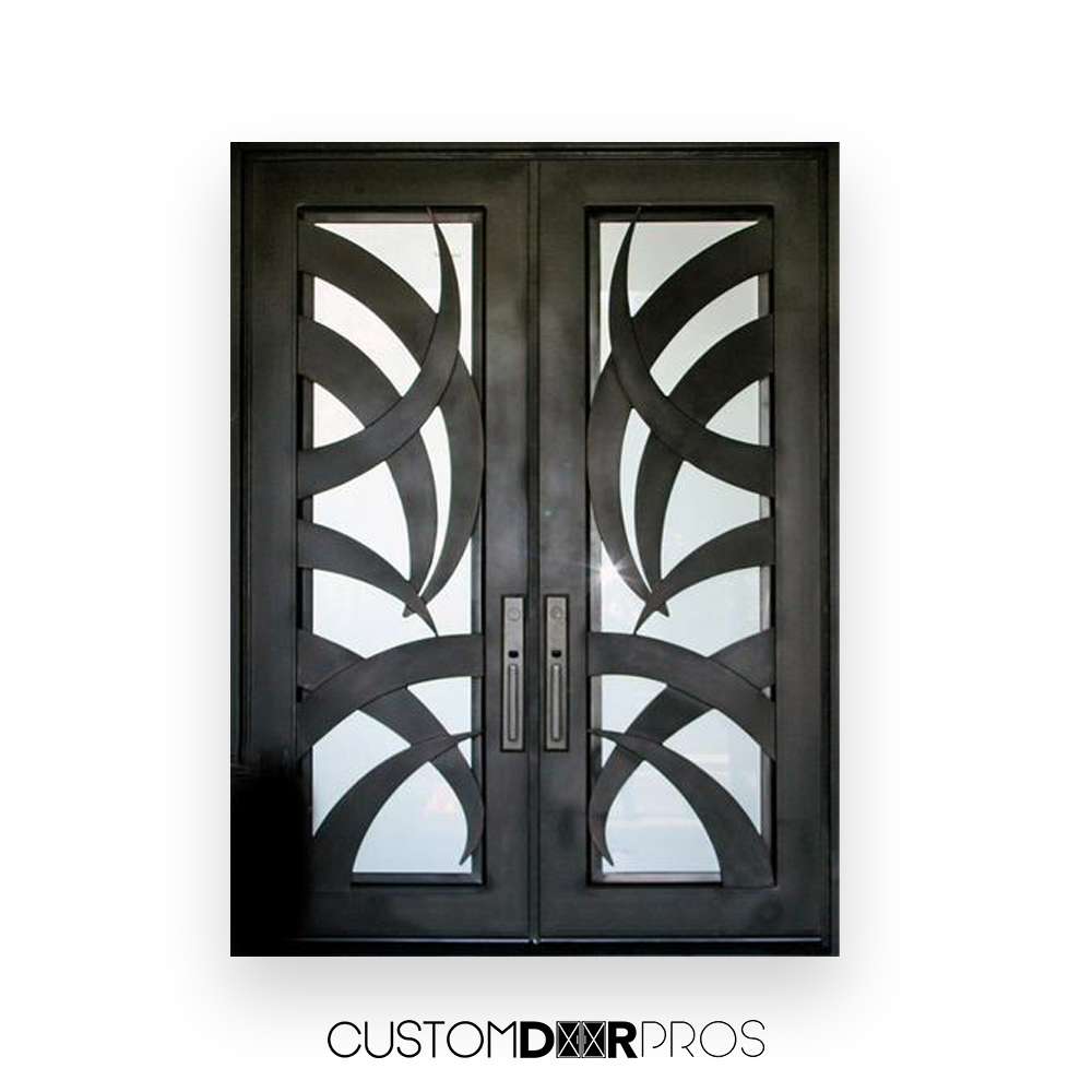 Puertas dobles de palma